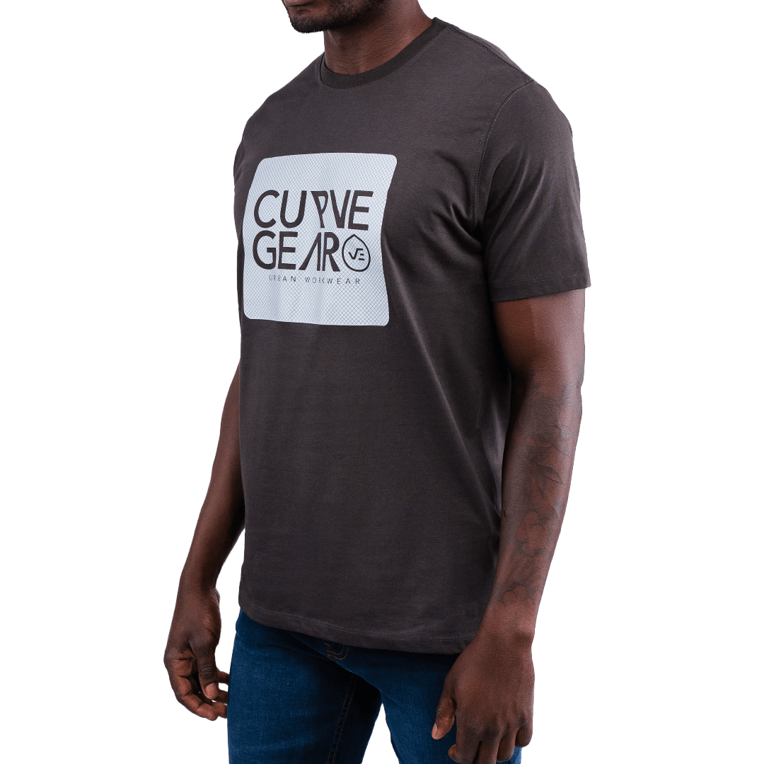 Big Square T-Shirt Gunmetal-Curve Gear