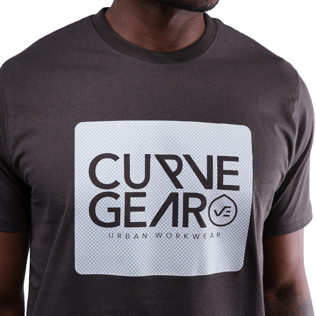 Big Square T-Shirt Gunmetal-Curve Gear