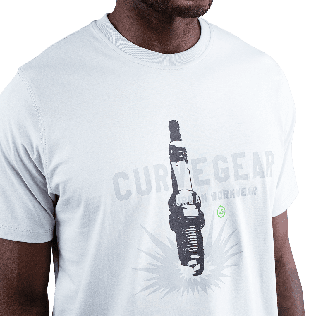 Curve Gear - Spark Plug T-Shirt Clay