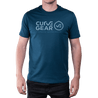 Iron T-Shirt Stacked Logo Teal - Curve Gear